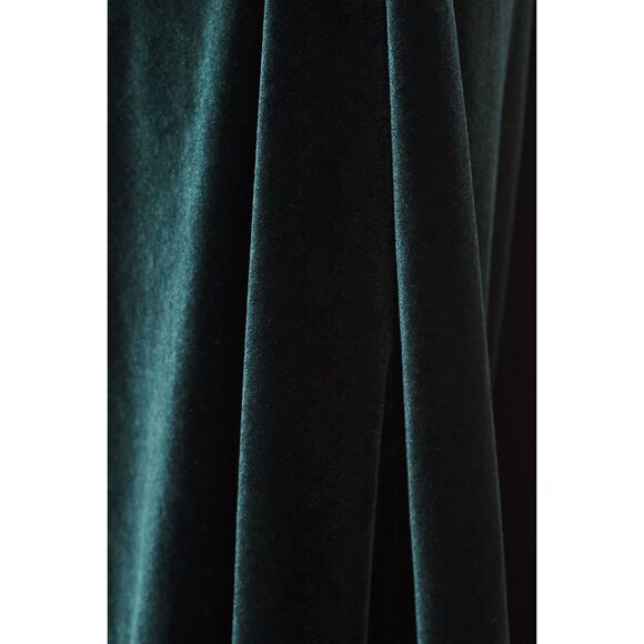 NWOT Jenny Yoo Ellis Flutter-Sleeve Open-Back Stretch Velvet Gown - Picture 5 of 8